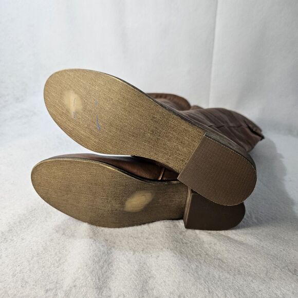 STEVE MADDEN Over The Knee Brown Flat Boots Sz 10 M Riding - Picture 6 of 11